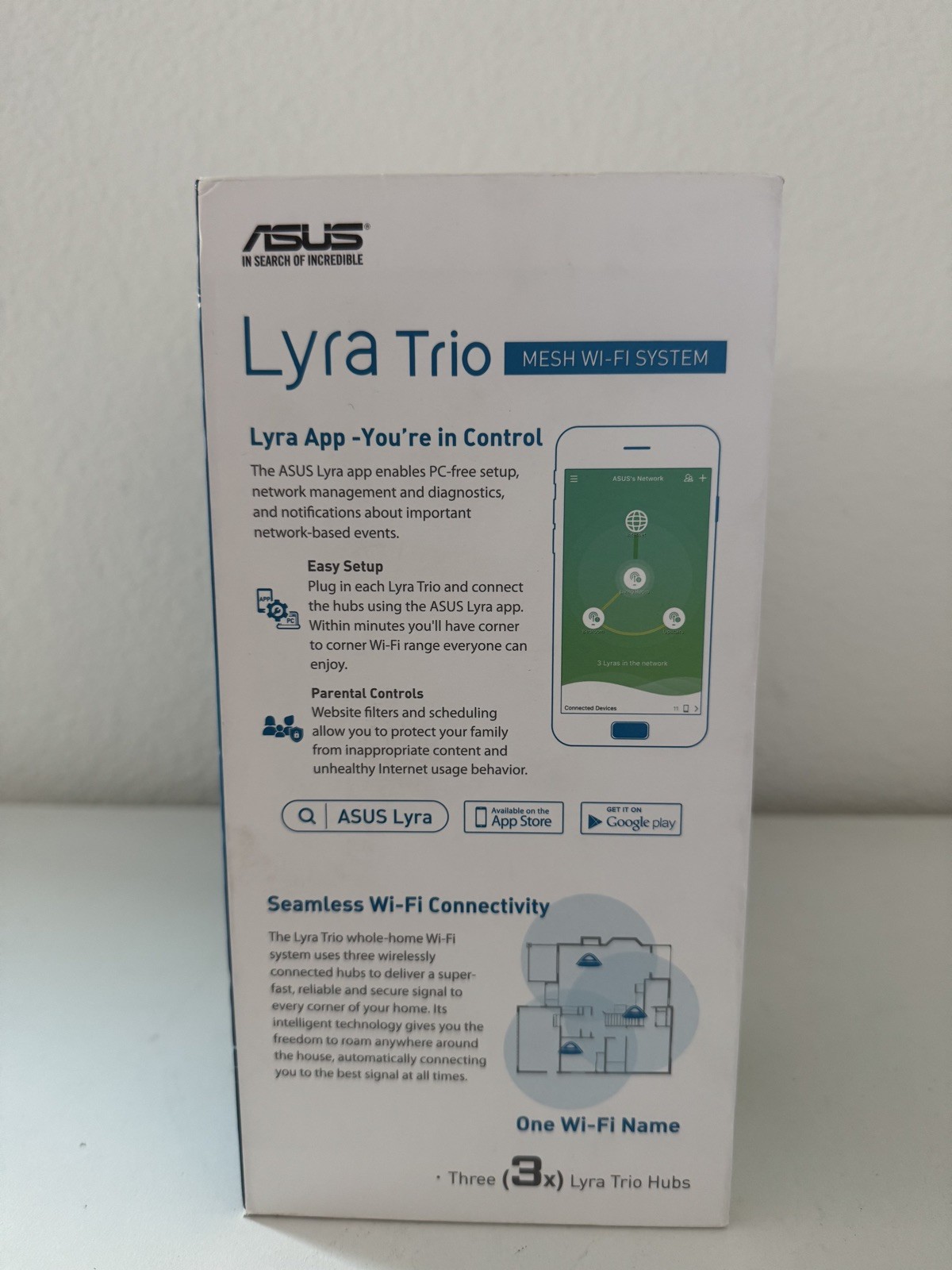 ASUS Lyra Trio 3PK Mesh WiFi System AC1750 [DT64] - Preowned