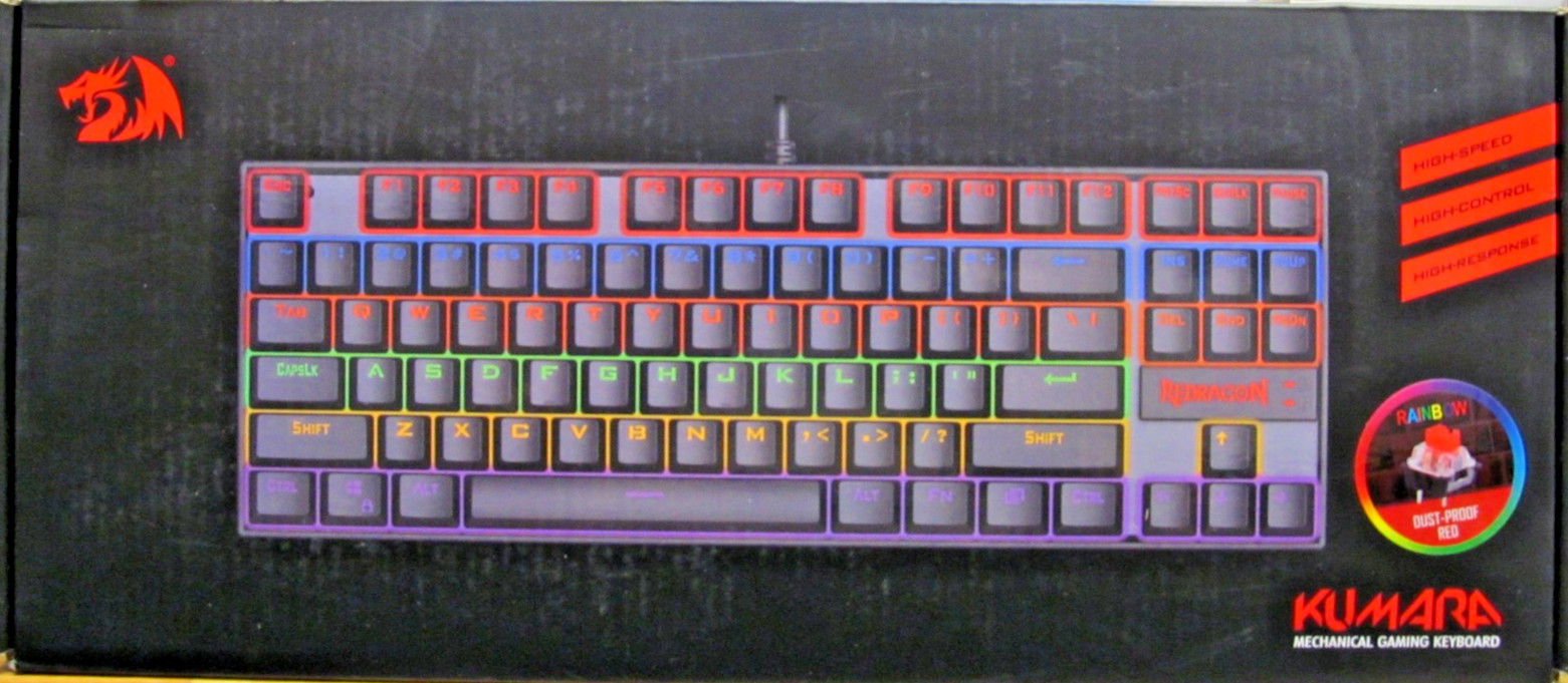NEW KUMARA RED DRAGON COMPACT GAMING 87KEY LED KEYBOARD K552 MECHANICAL FREESHIP