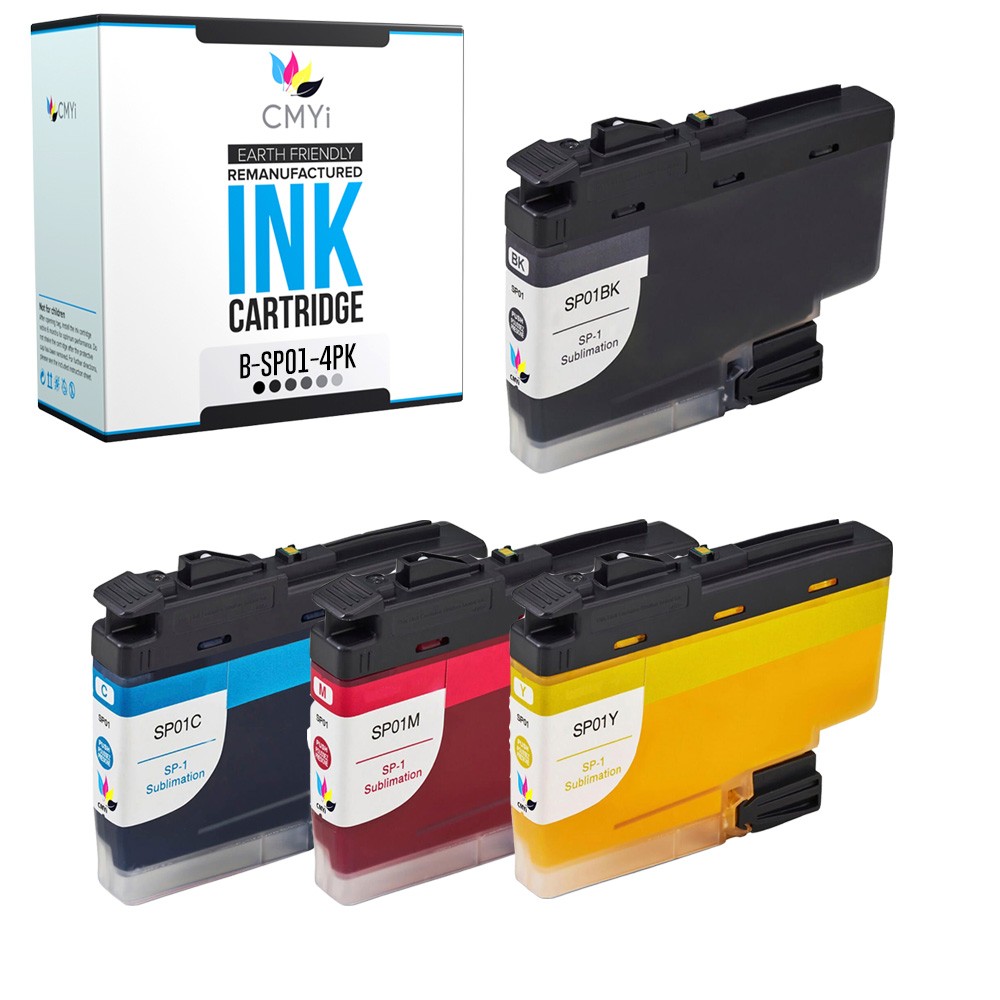 Compatible CMYi 4-Pack SP01 Ink Cartridge fits Brother SP1 Sublimation Printer