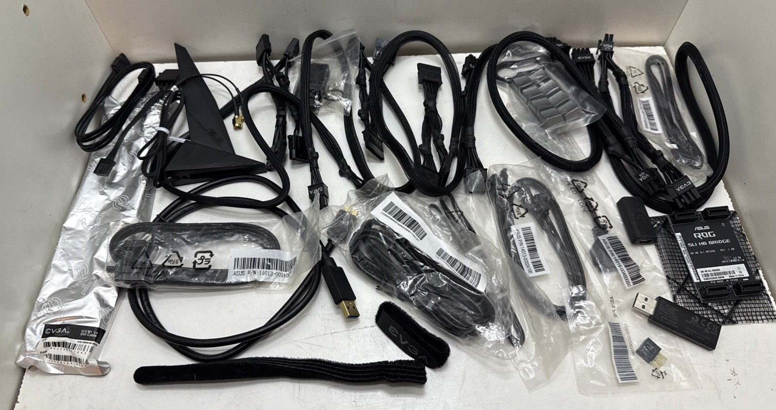 EVGA ASUS Logitech PC GPU Cable & Miscellaneous Parts Accessories Lot