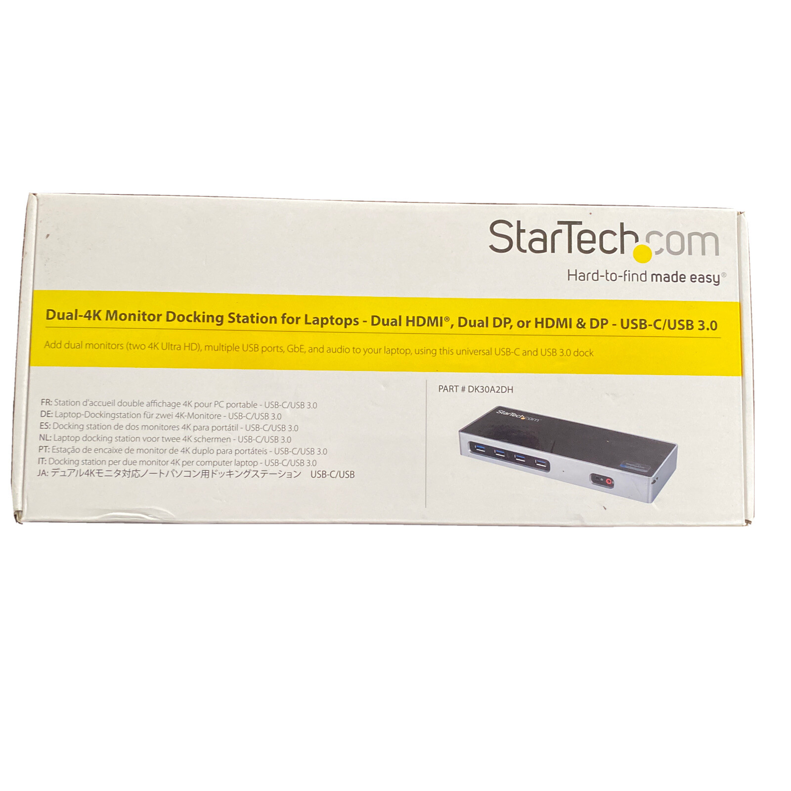 StarTech Dual-4K Monitor Docking Station for Laptop Dual HDMI Dual DP HDMI & DP