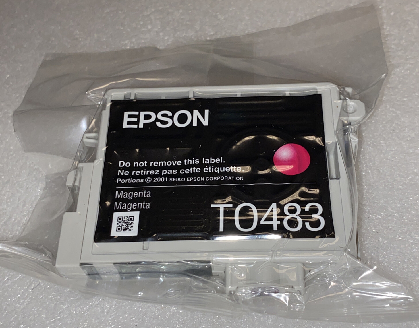 NEW OEM Genuine EPSON 48 T0483 MAGENTA Color Ink Cartridge TO483