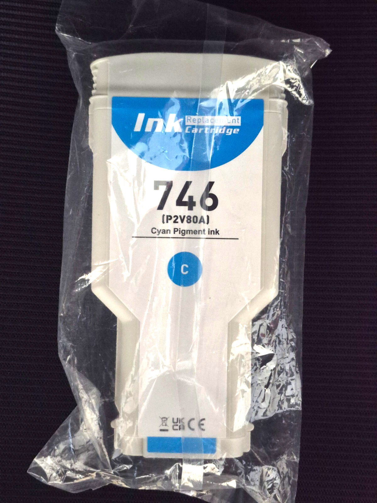 746 Cyan 300-ml Ink Cartridges(P2V80A) Compatible Ink Cartridge Z6/Z9+ Plotter