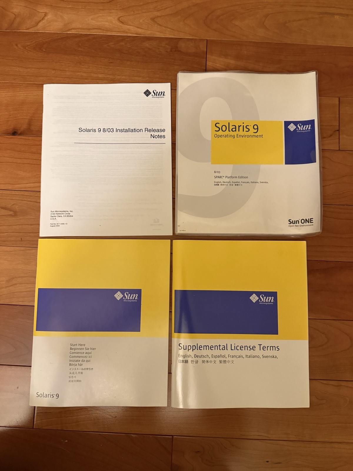 Sun Microsystems Solaris 9 W Backup App And Add-on Some Of Them Shrink Wrapped