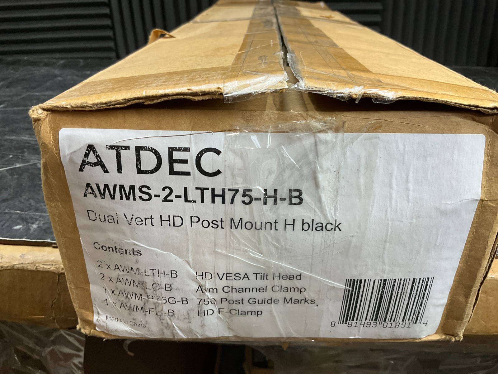 Atdec Heavy Duty Dual Large Monitor Mount AWMS-2-LTH75-H-B ✅❤️️✅❤️️ NEW