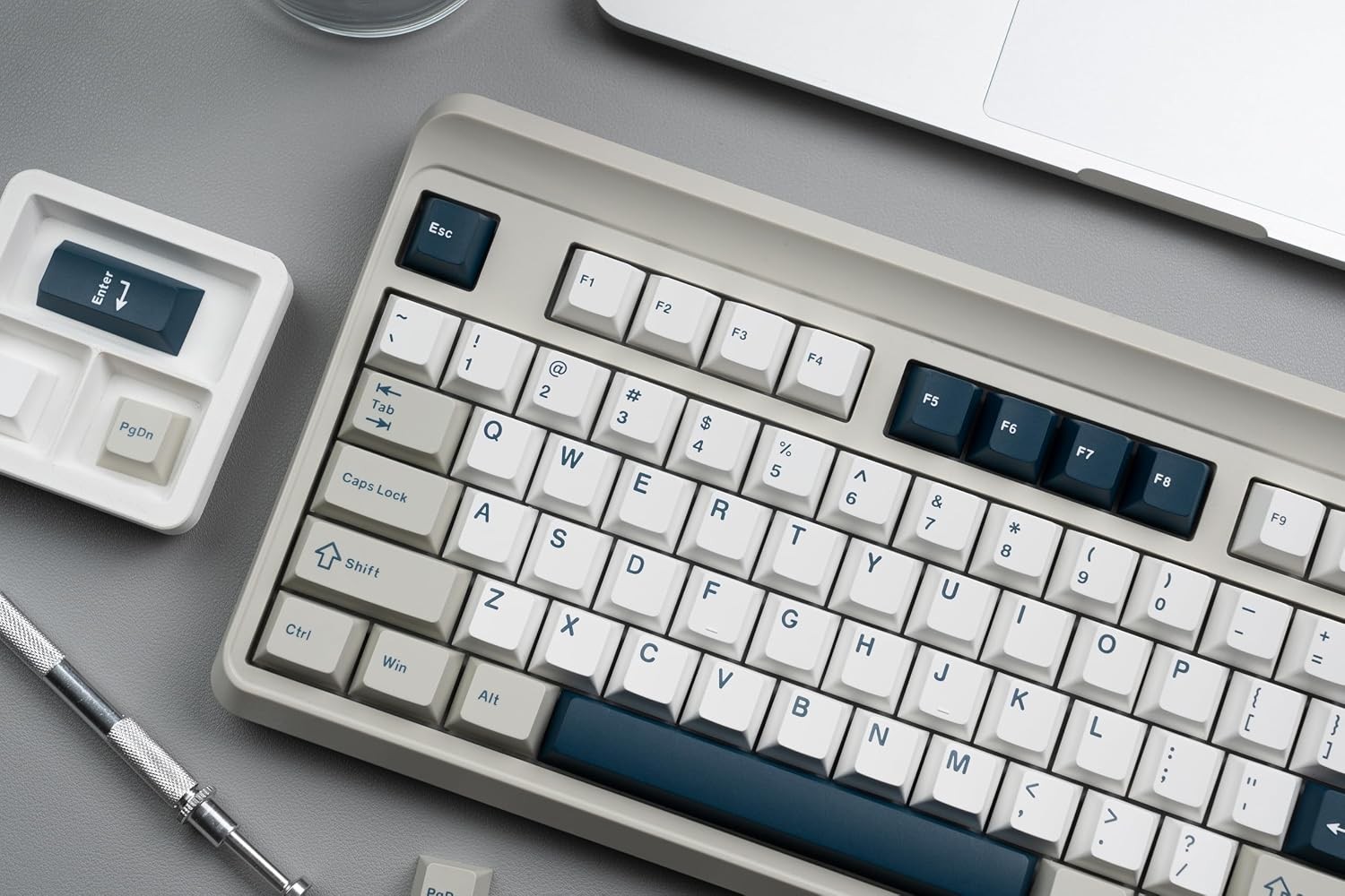 PBT Keycaps Set, Doubleshot 137 Key Caps,Cherry Profile Custom Keycap for 61/64/