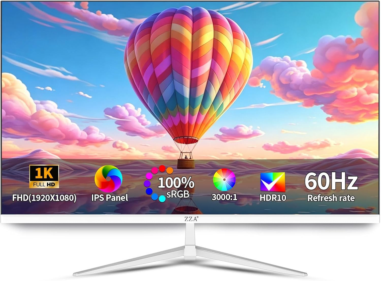 32 Inch Flat Computer Monitor 60Hz, FHD 1080P VA Panel, Borderless Display, Supp