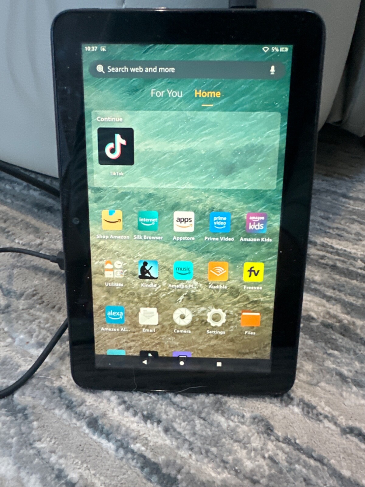 Tik Tok app on it, will put the money on black Amazon Fire 7 12th Gen. 