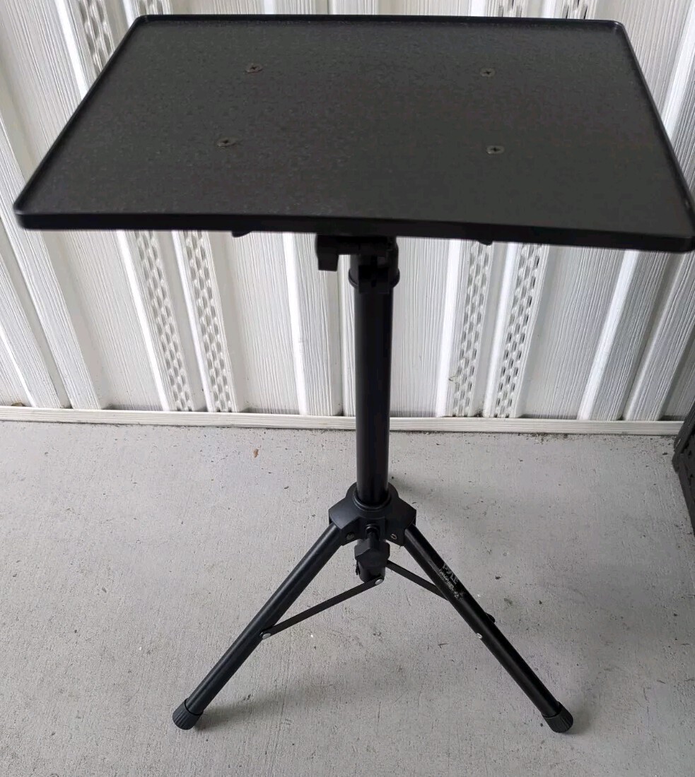 PLPTS3 Universal Adjustable Tripod Design DJ Laptop Device Stand Holder Pyle