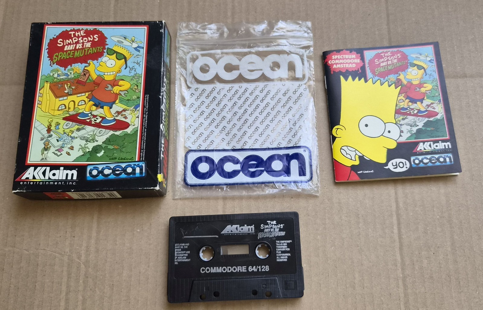 The Simpsons Bart vs The Space Mutants C64 C128  Original Tape Game Tested