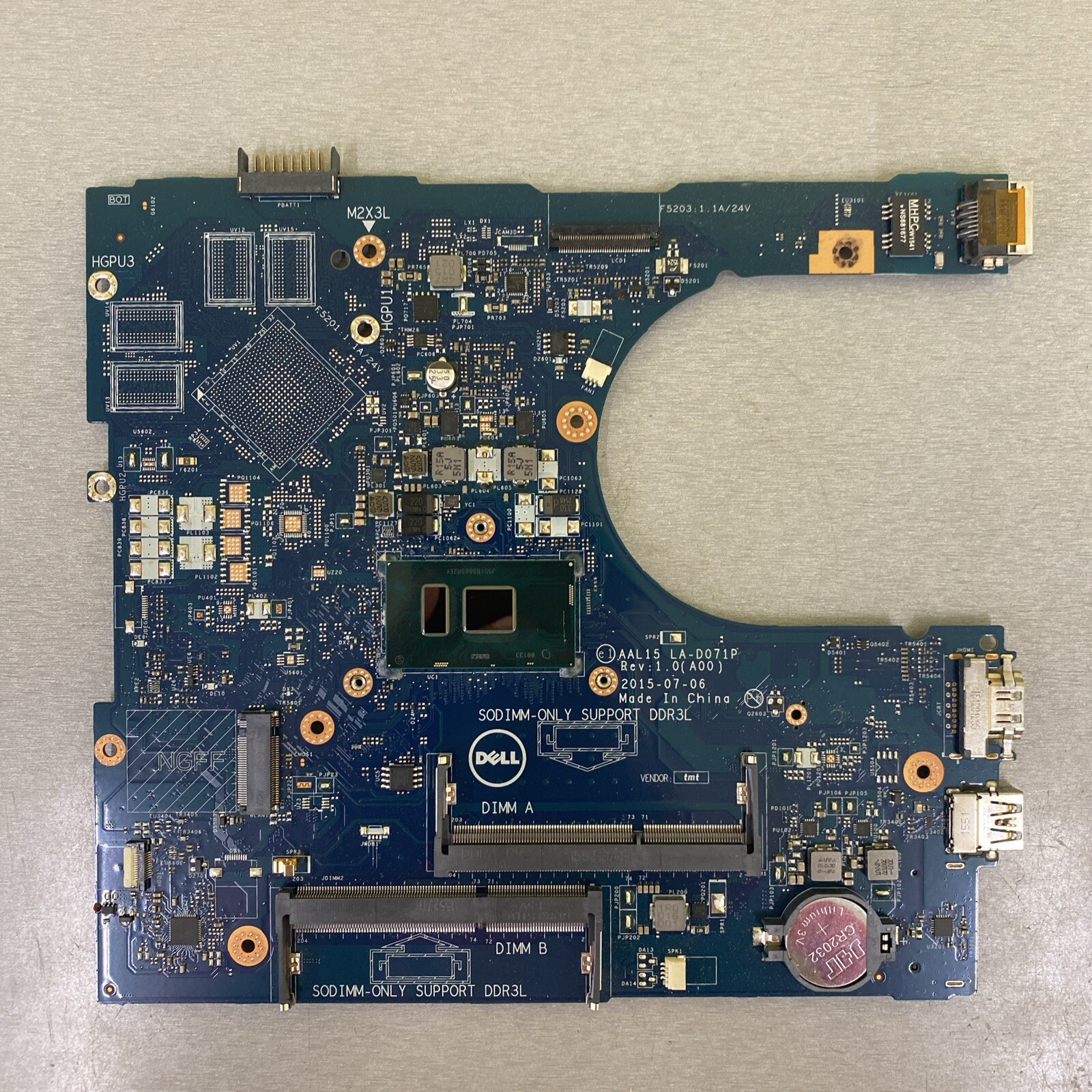 NEW Dell Inspiron 15 5559 17 5759 Motherboard Intel i5-6200U LA-D071P FV59D