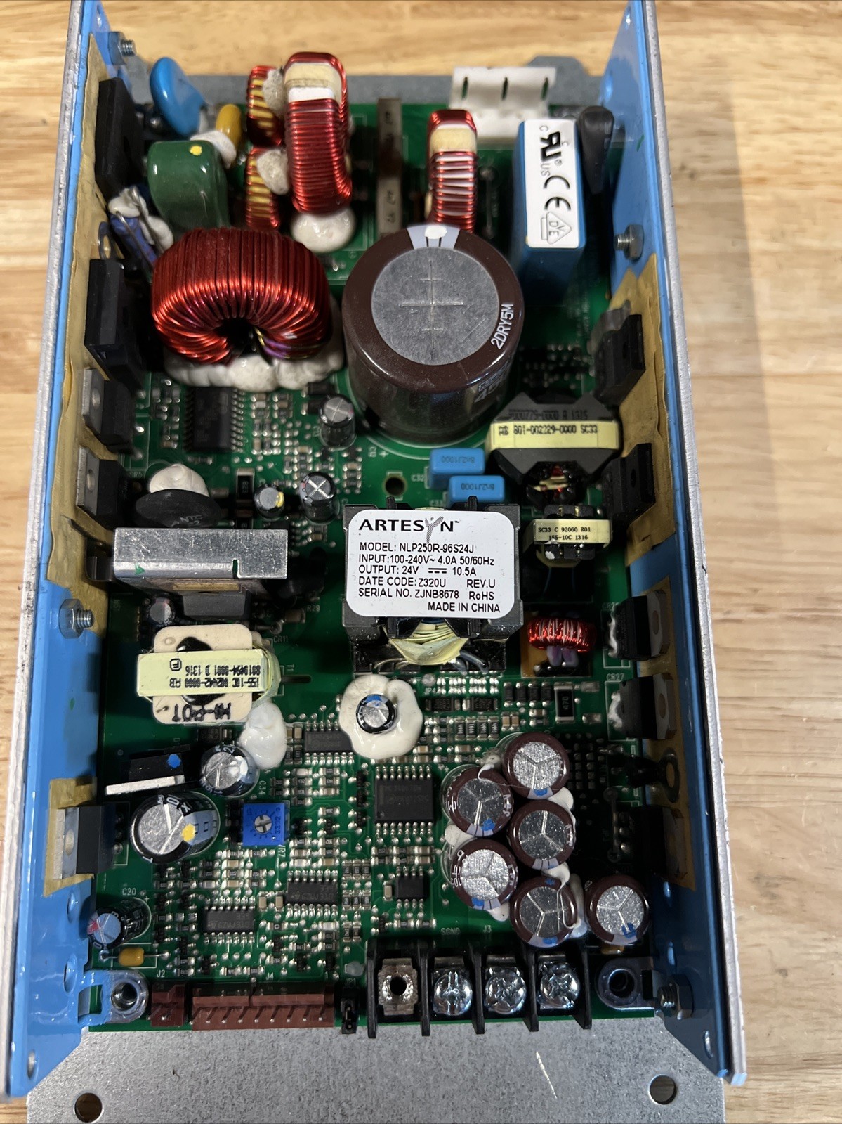 Artesyn NLP250R-96S24J, 250W high-power supply 24V  motors and heaters.