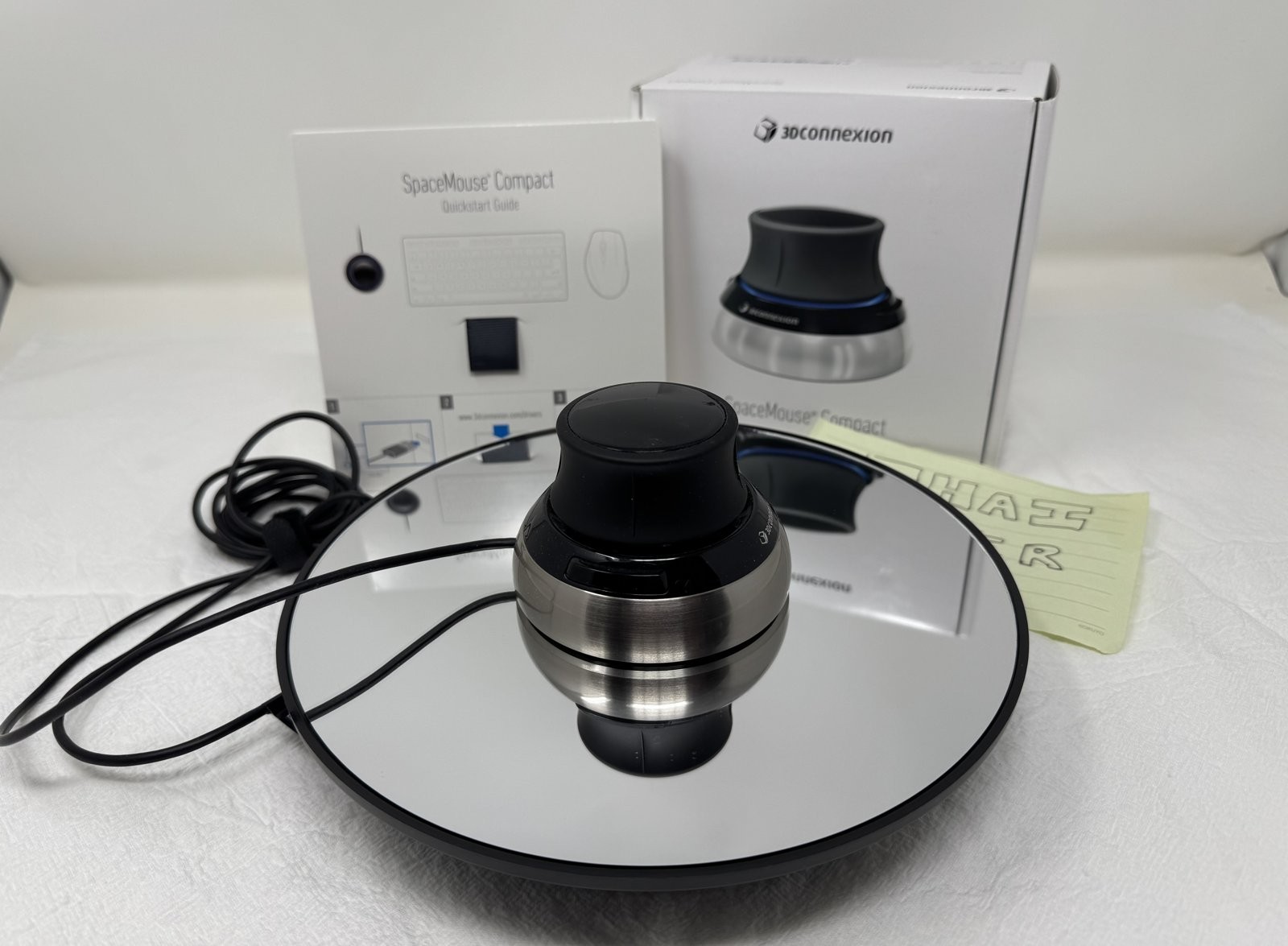 3Dconnexion SpaceMouse Compact 3DX-700059 Wired USB 3D CAD Mouse Complete in Box