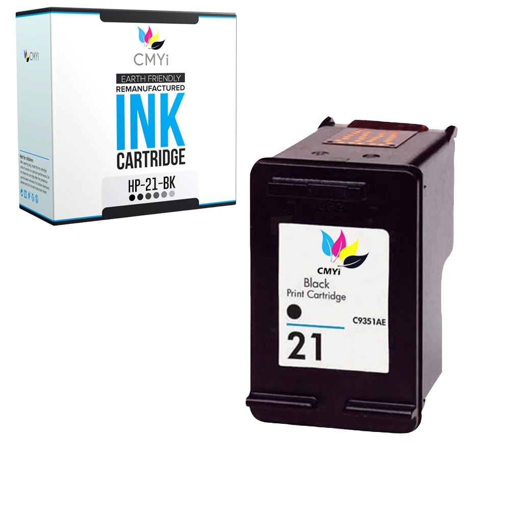 CMYi 1-Pack Replacement HP 21 Ink Cartridge for DeskJet 3910 3915 3918 3930 3940