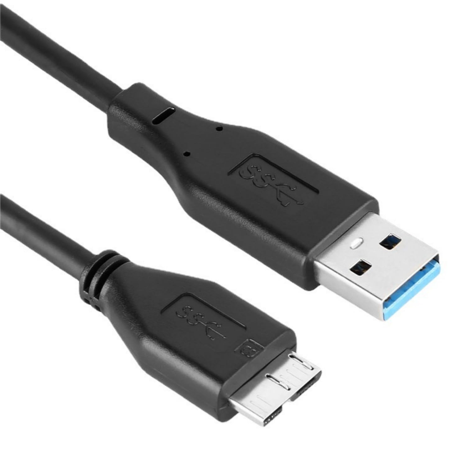 Reliable 3 FT USB 3.0 Data Cable For Portable Hard Drives - Plug & Play