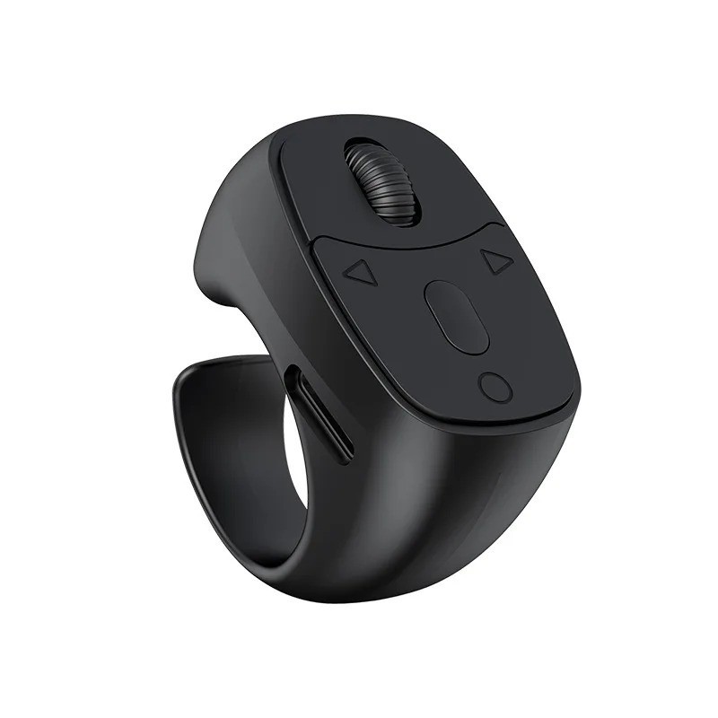 Bluetooth Ring Mouse 2.4G Wireless Touchpad Remote Control with Charging Case