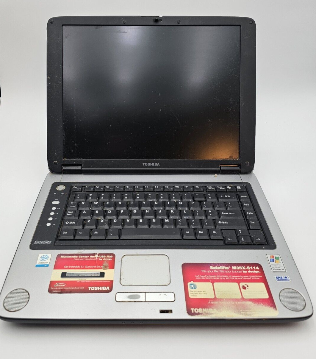 Toshiba Satellite M35X-S114 Laptop Intel Celeron (see description)