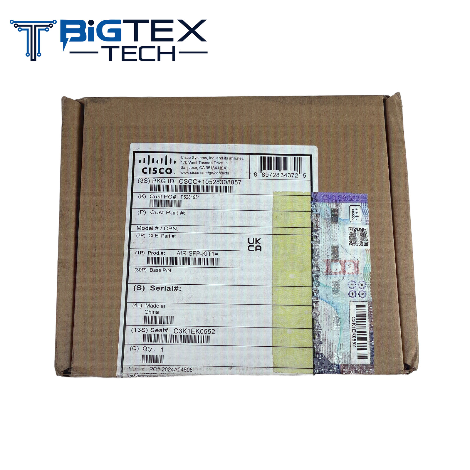 Cisco AIR-SFP-KIT1 SFP Gland Kit for Catalyst 9124AX Series Access Points