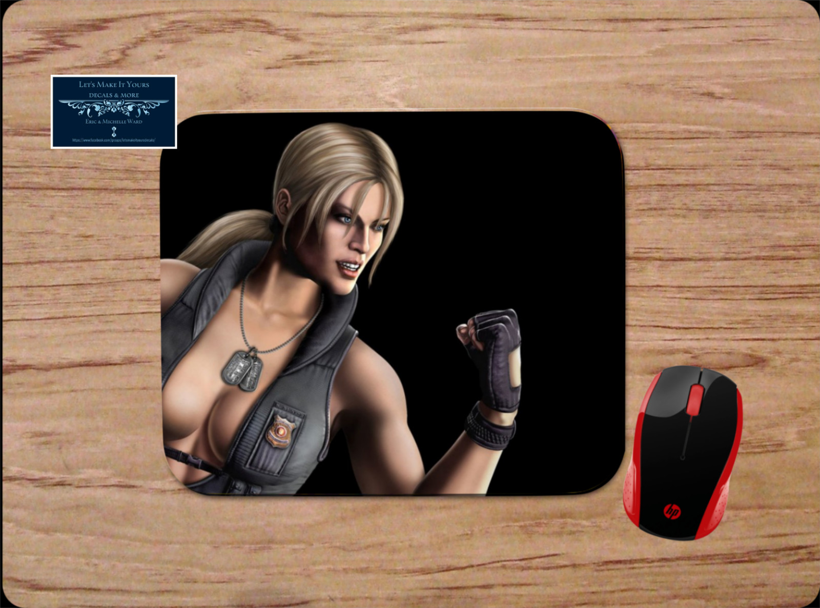 SONYA MORTAL KOMBAT CHARACTER CUSTOM MOUSE PAD MAT HOME OFFICE GIFT NON-SLIP