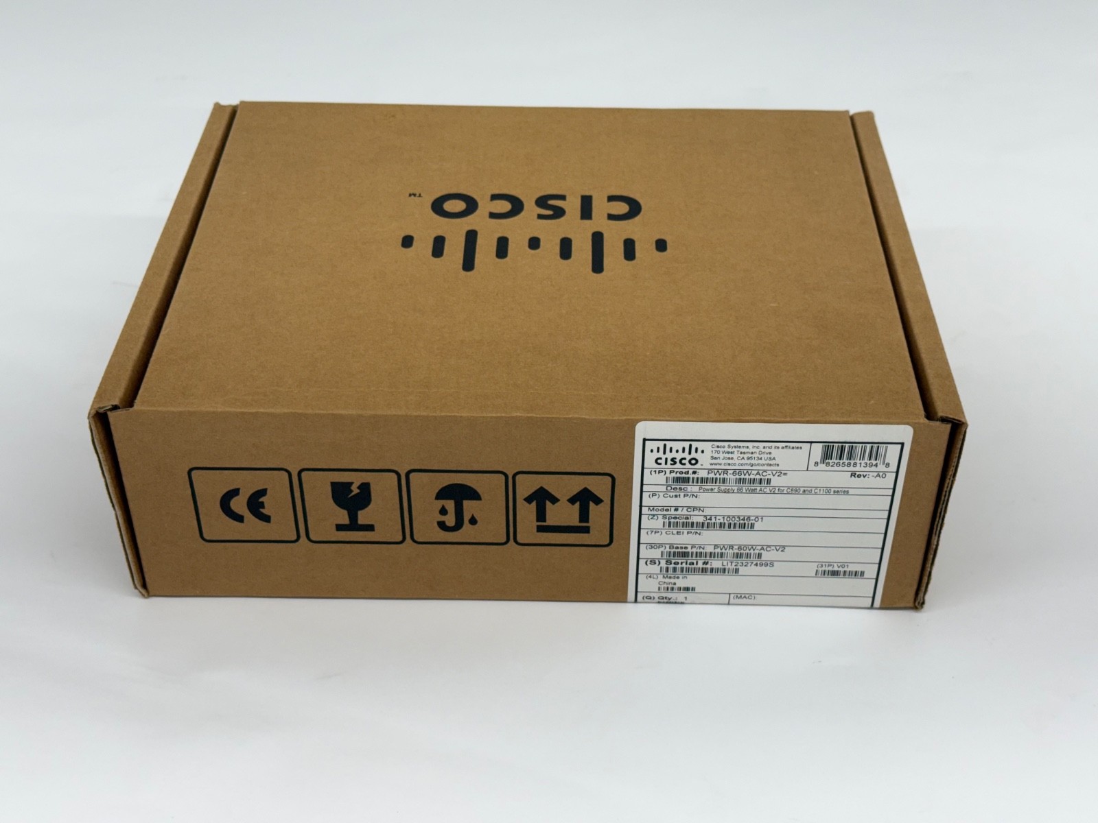 Cisco PWR-66W-AC-V2 . 66 Watt LITEON PA-1660-2SA2 AC Adapter for C890 and C1100