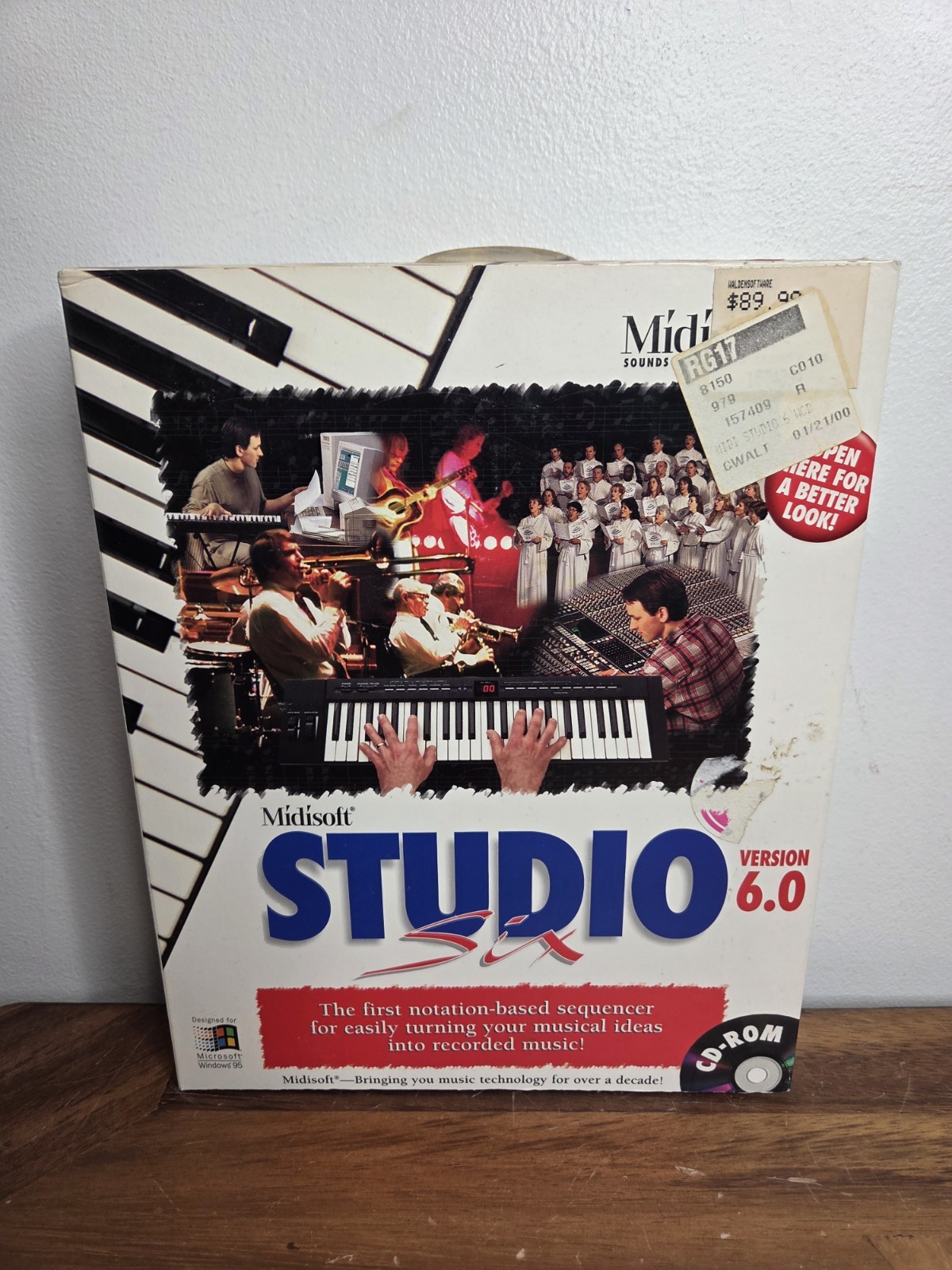 Midisoft Studio 6.0 For Windows 95 MIDI Sheet Music 2.0 NEW OPEN BOX SEALED