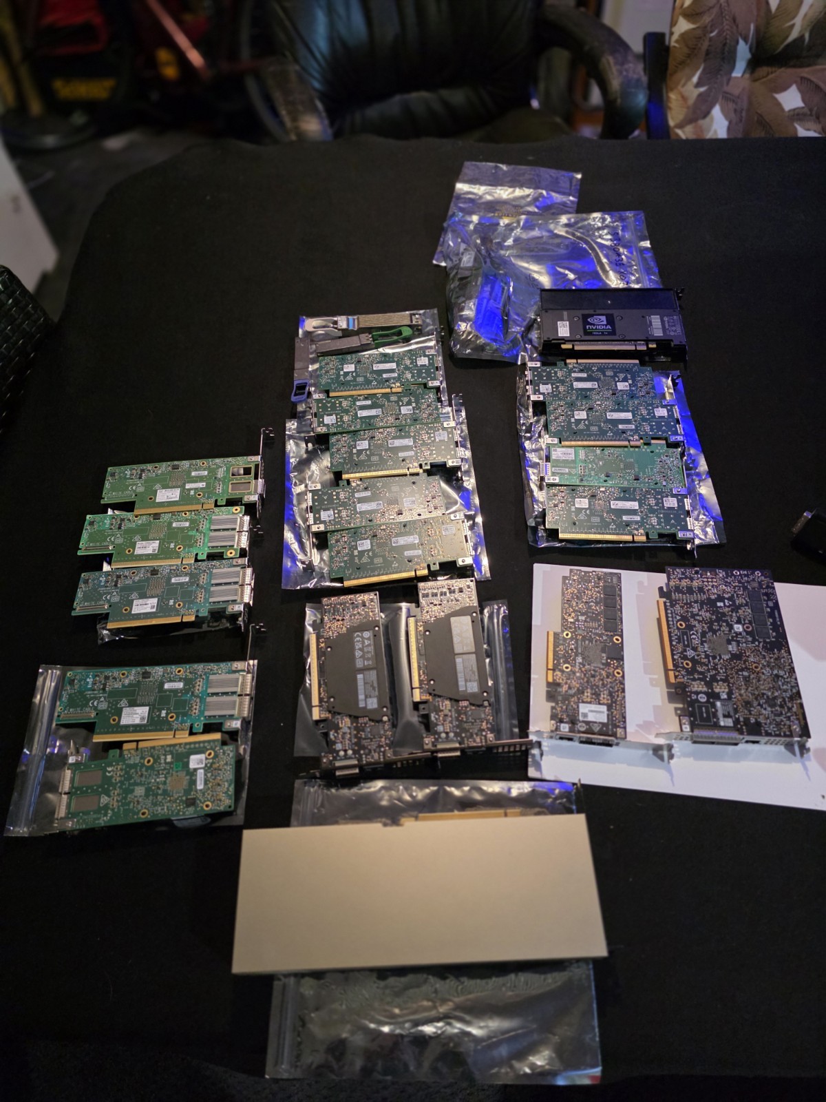 Lot Of Data Center Parts Including NVIDIA BlueField-2 Ethernet 