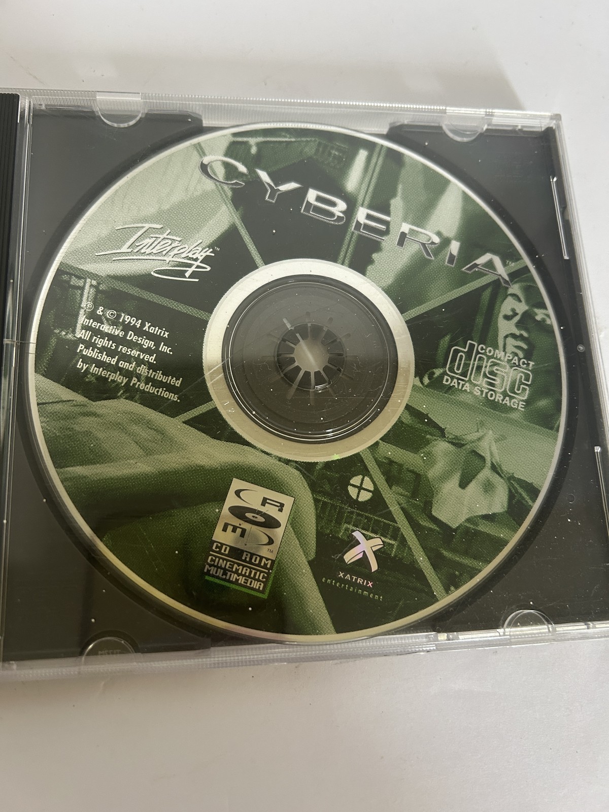 Vintage Cyberia PC Game CD-ROM 1994 Interplay Xatrix Multimedia Adventure Retro