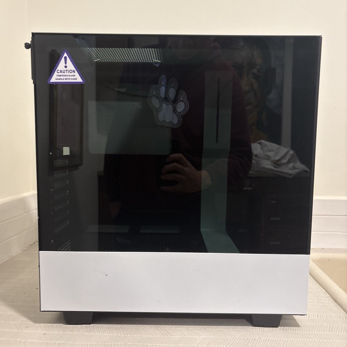 NZXT H Series CA-H52FW-01 ATX Mid Tower Case White/Black Tempered Glass