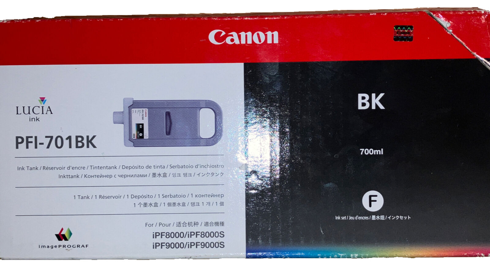 Canon Inkjet Cartridge - Black (PFI-701BK)