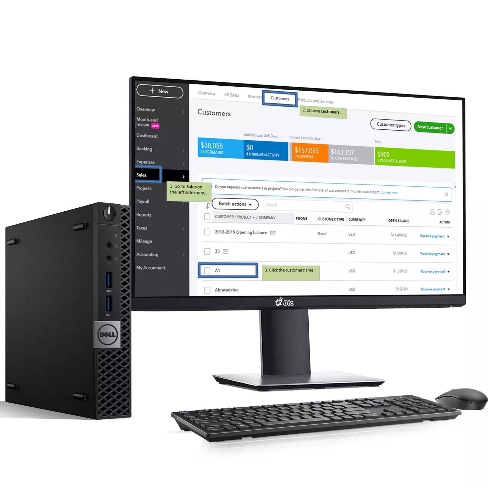 Dell Mini Desktop pc i3-8th 16GB RAM 512GB SSD Built-in Wi-Fi New 24� LED Win 11