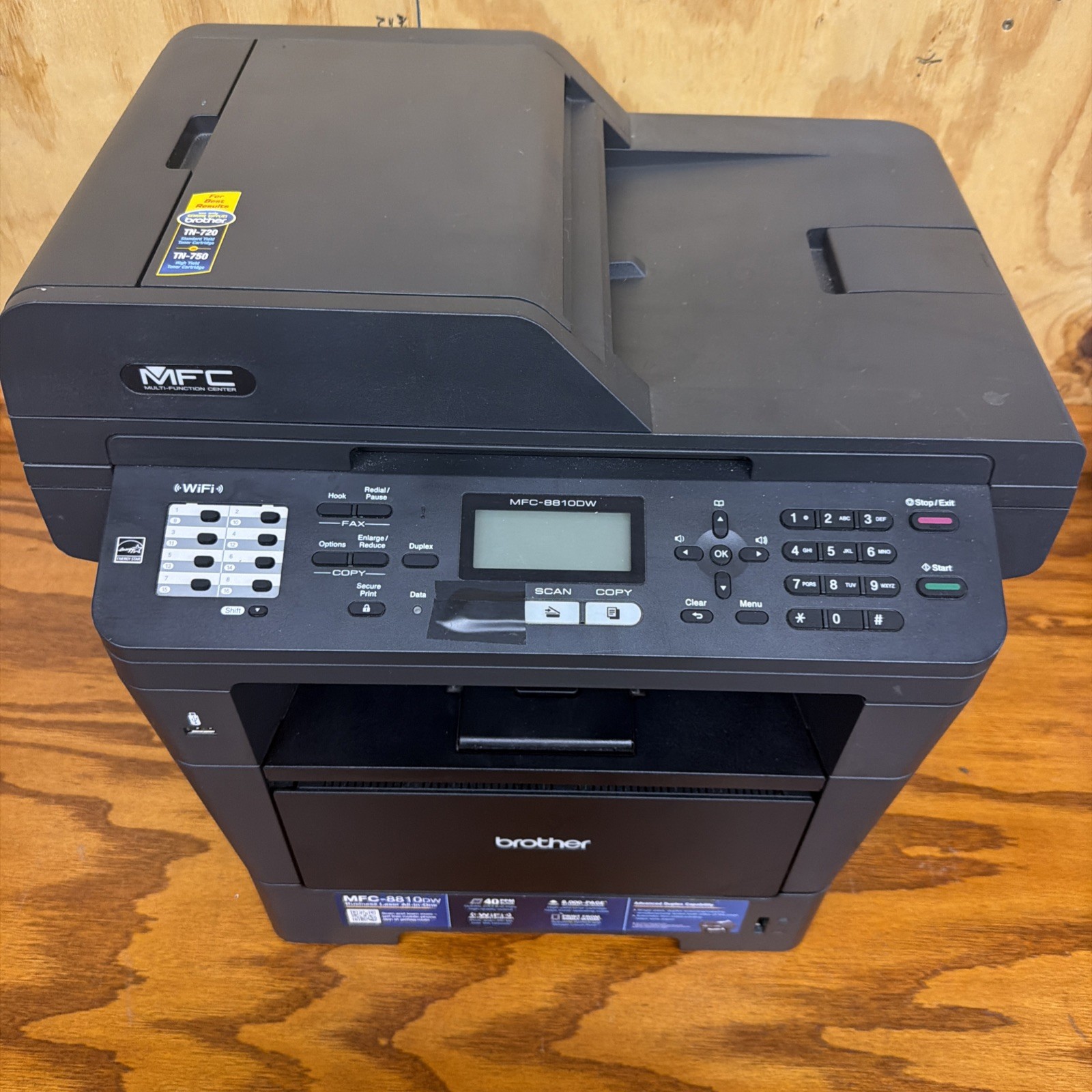 Brother MFC-8810DW All-in-One Monochrome Laser Printer - Black