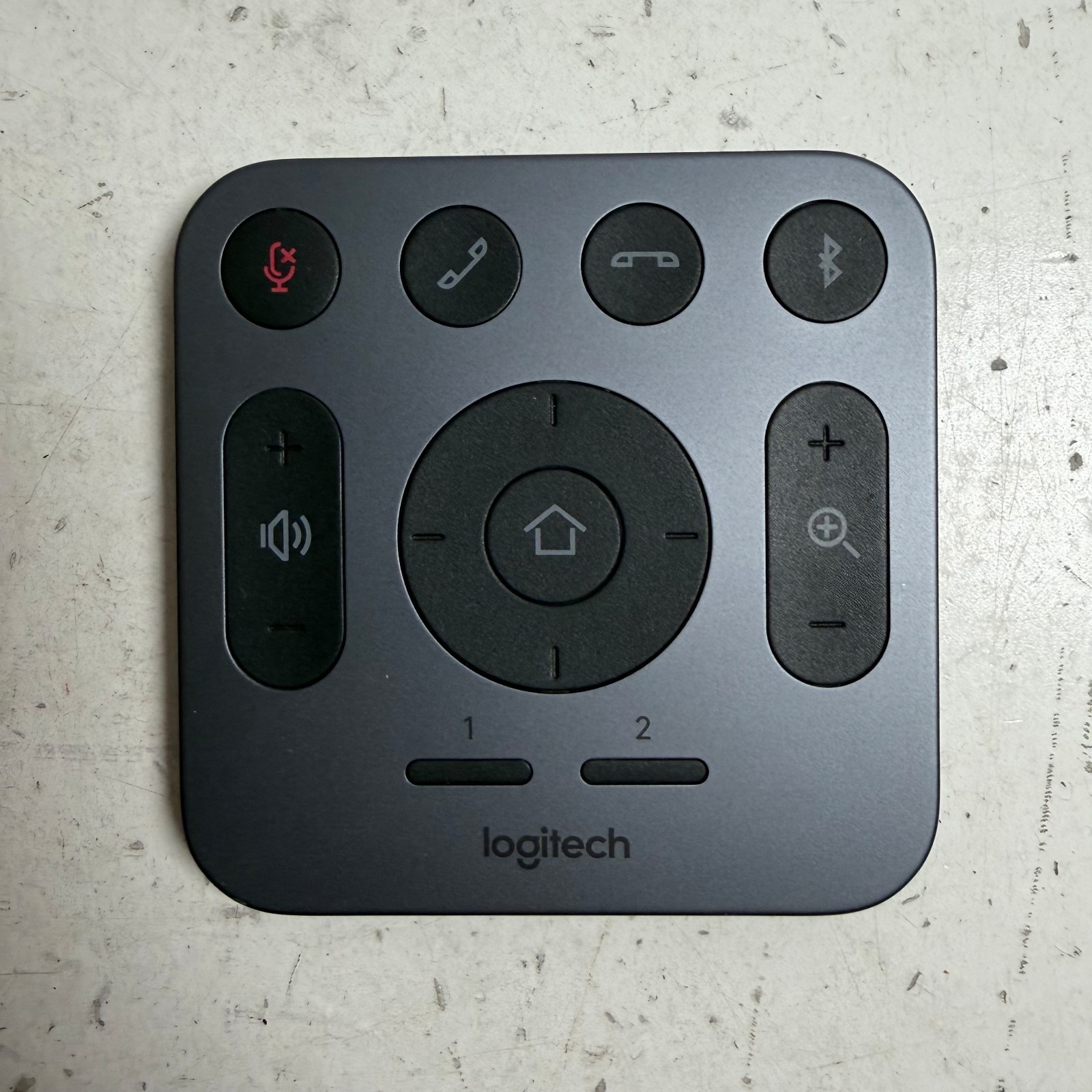 Logitech R-R0012 Gray Wireless Bluetooth Remote Control for MeetUp Webcam System