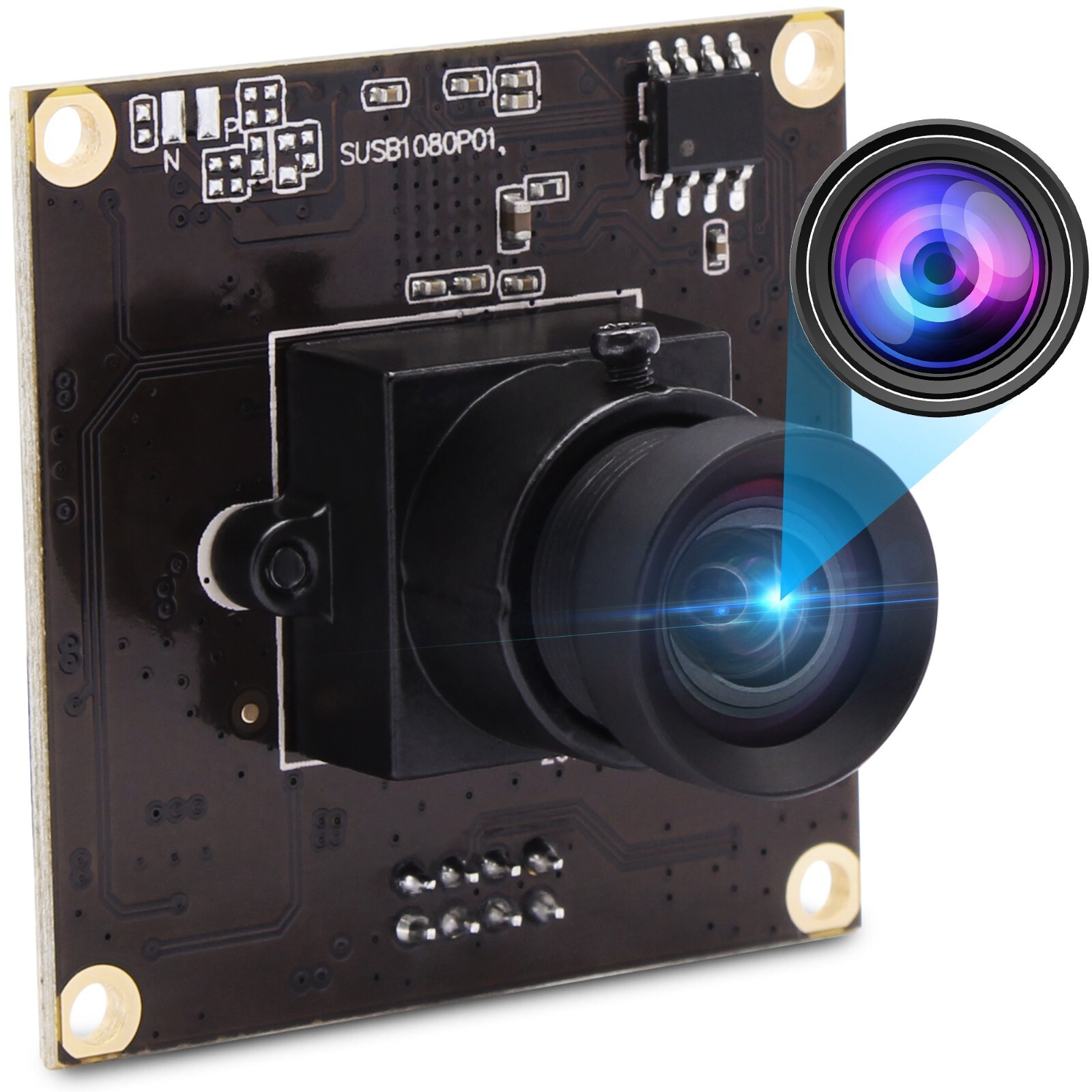 ELP 2MP  50fps Mini Webcam No distortion Lens 1080P IMX291 USB 3.0 Camera Module