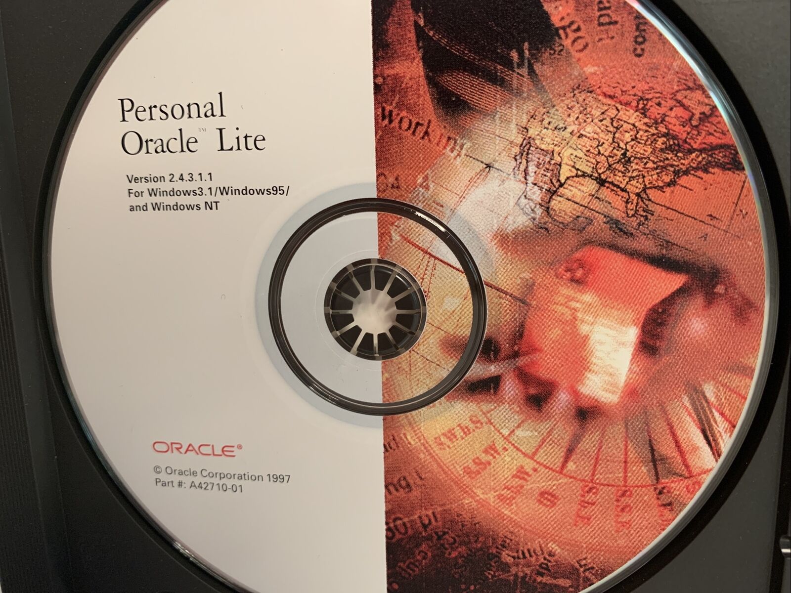 Vintage Personal Oracle Lite Windows 3.1 96 NT Version 2.4.3.1.1 1997 CD ROM