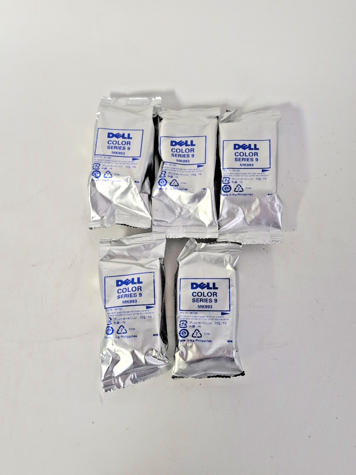 LOT OF 5 DELL COLOR SERIES 9 MK993