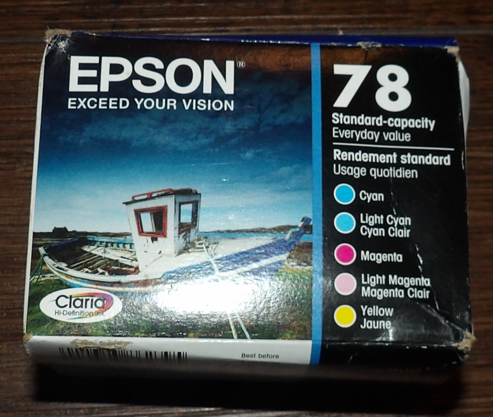 Genuine EPSON 78 Multicolor Standard 5 Pack  Ink Cartridges Cyan Magenta Yellow