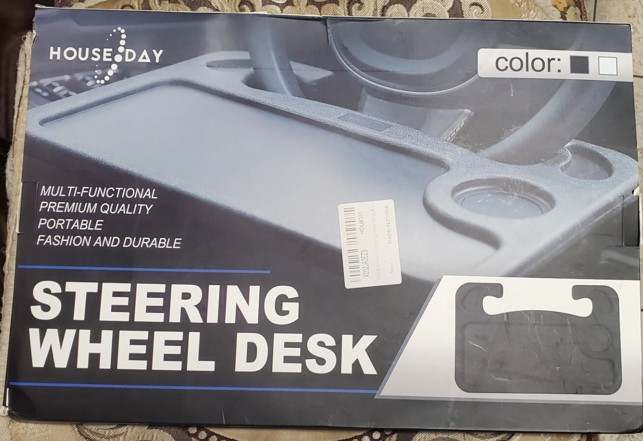 CUTE QUEEN CAR FOOD TABLE AND LAPTOP DESK - BLACK (1 PIECE)