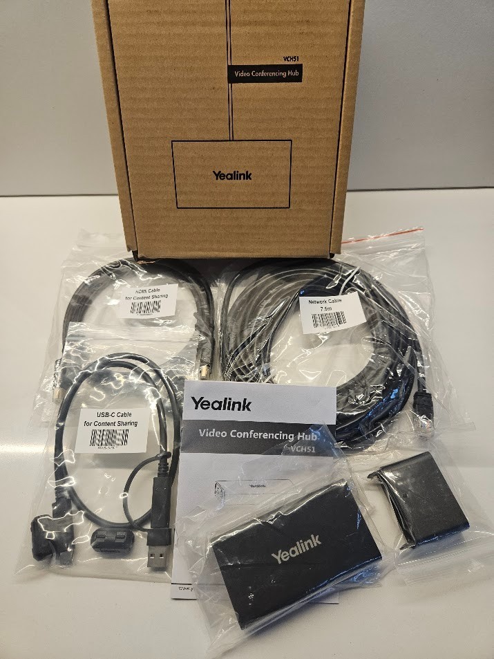 Yealink VCH51 Video Conferencing Hub Content Sharing BYOD Box A20 A30 - Open Box
