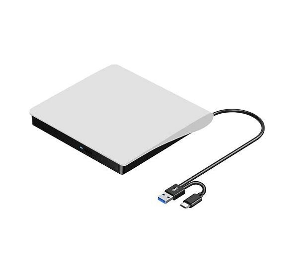 Roofull Super Slim Drive Portable Interface Drive USB 3.0 DVD RW Drive - Silver