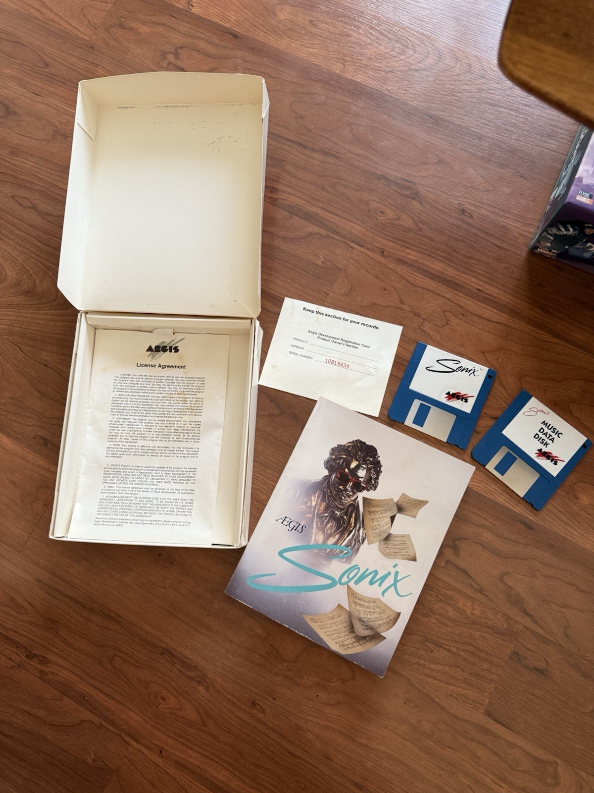 Aegis Sonix Music Composition For The Commodore Amiga Computer software 
