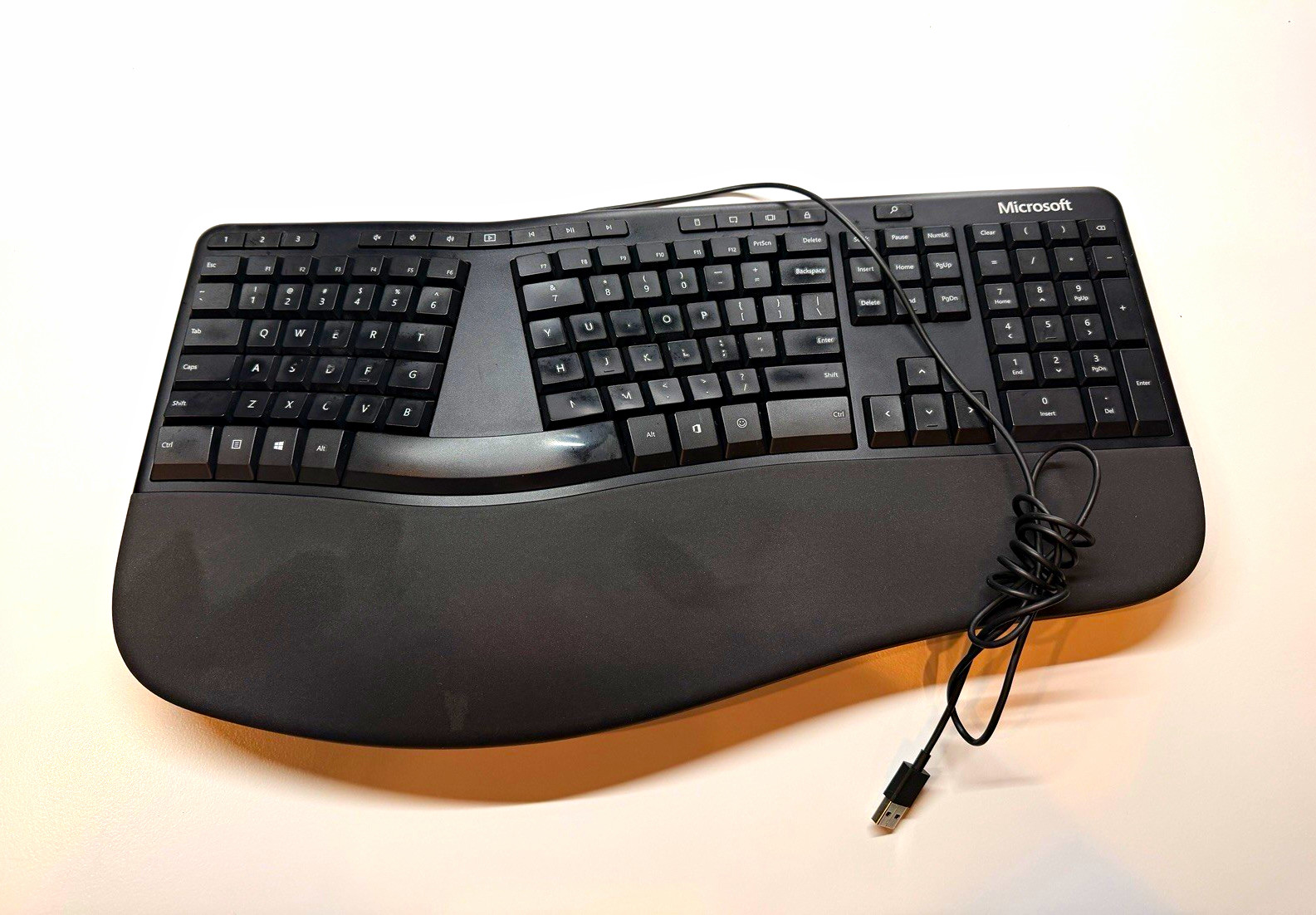 Microsoft Ergonomic Wired USB Split Keyboard Black QWERTY English 1878