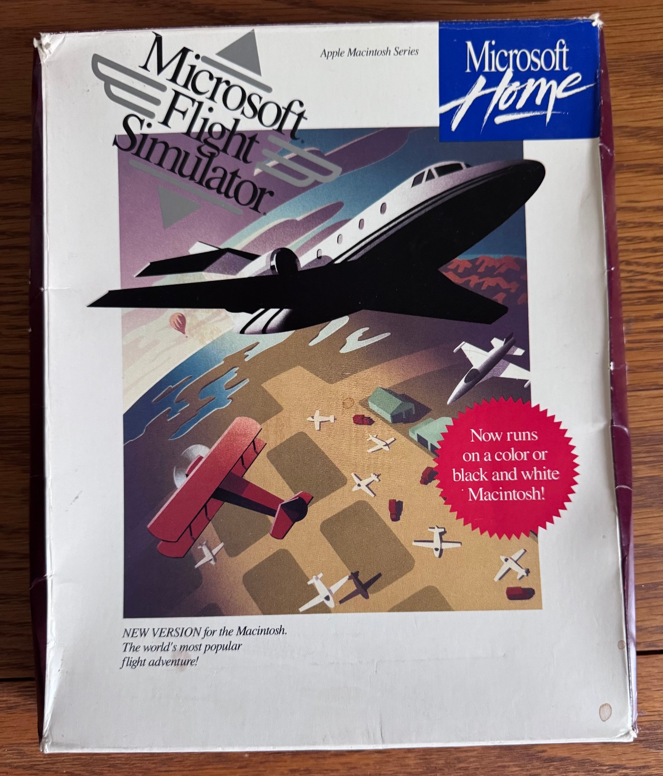 RARE & HTF Vintage Microsoft Flight Simulator for Macintosh version 4.0