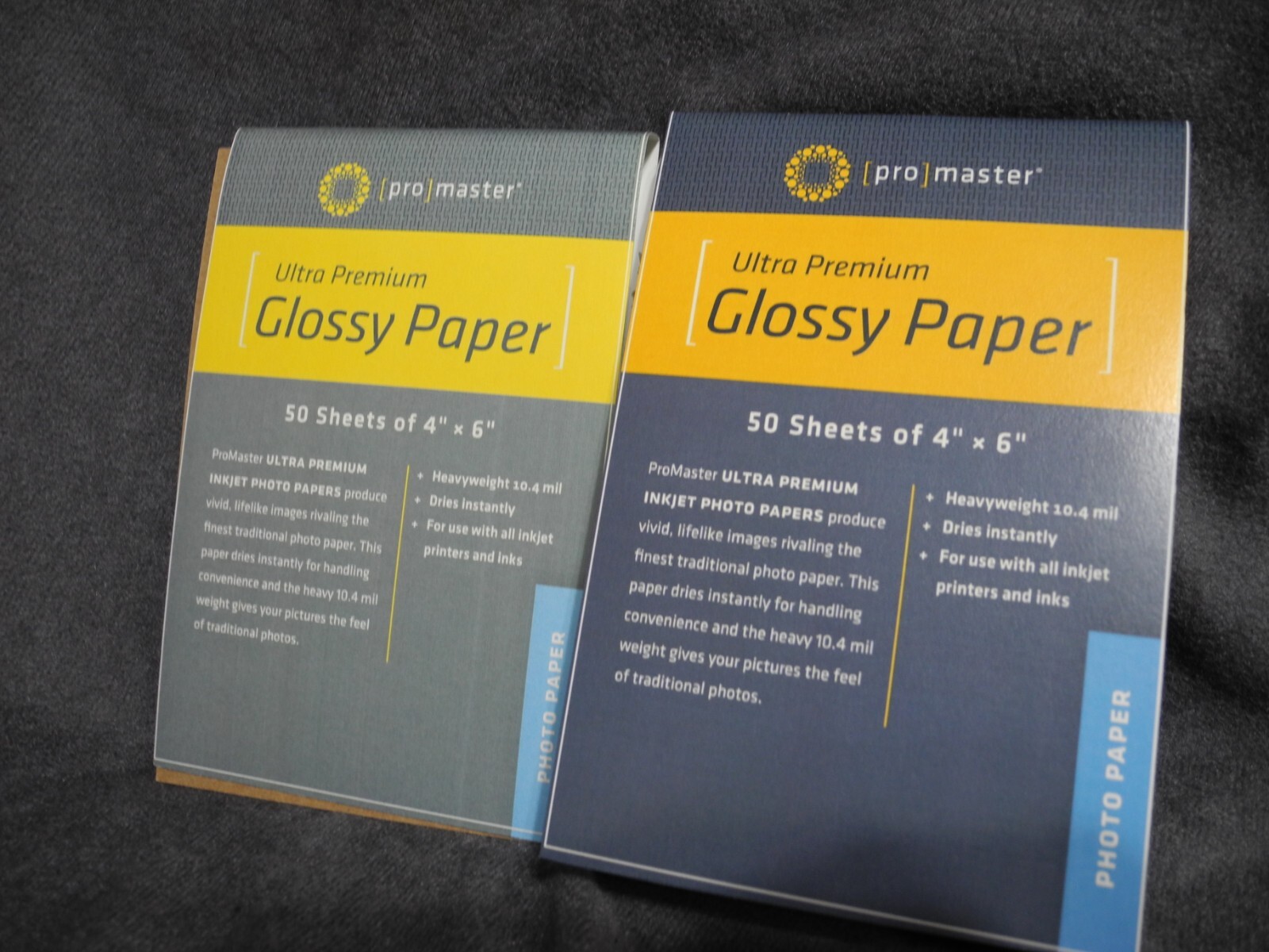 2 pkg of 50 ProMaster Ultra Premium Glossy Paper - 4"x6" - 100 Sheets total