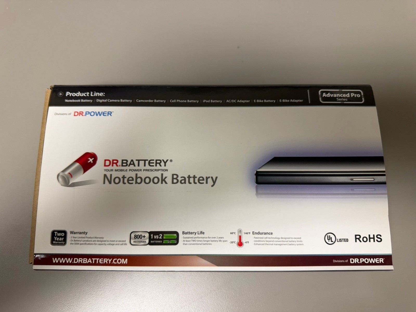 LDE277-AP Replacement Notebook Battery for Dell 7.4 Volt Li-Poly Laptop Battery