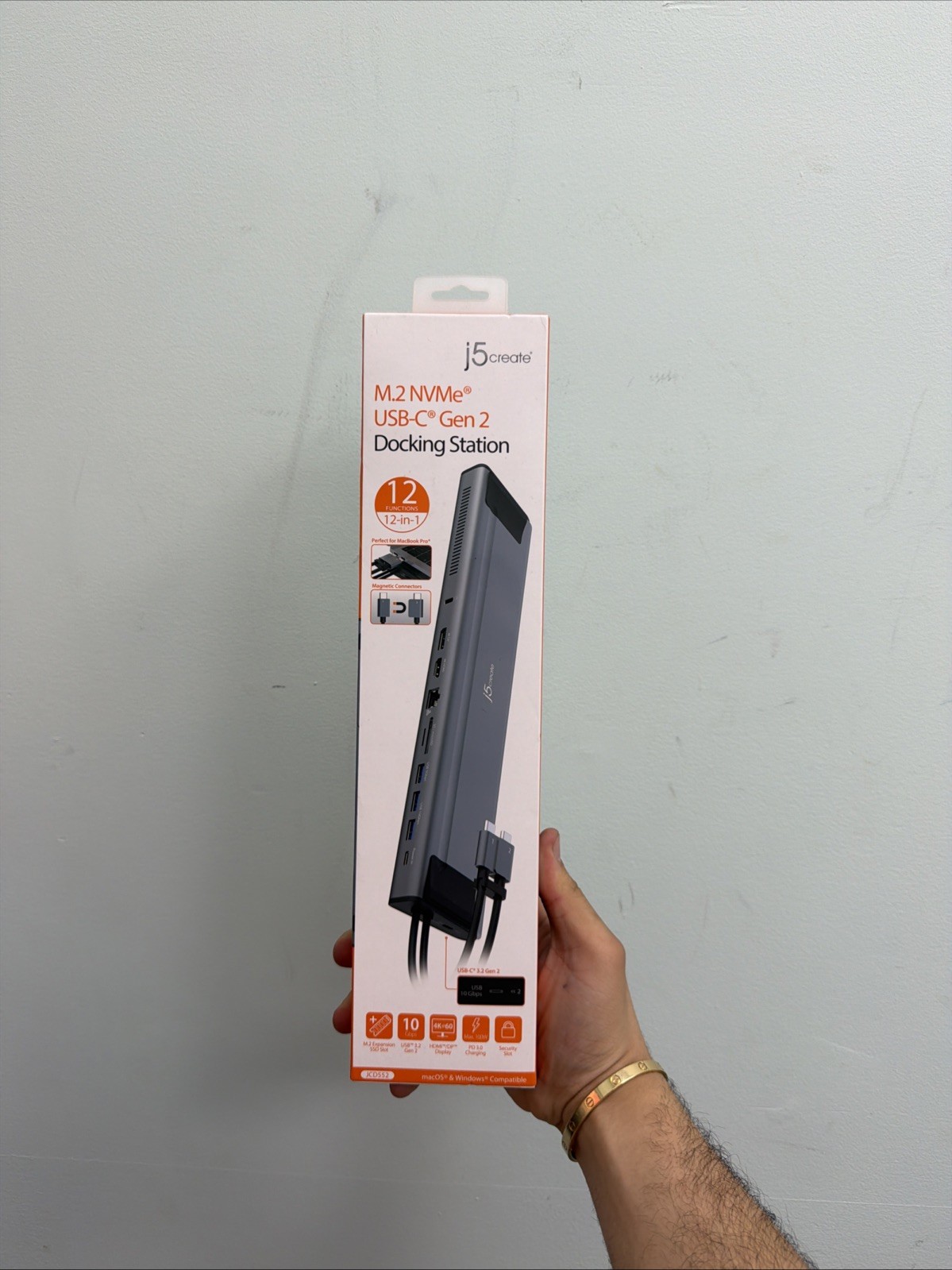 Authentic J5 Create JCD552 M.2 NVMe USB-C Gen 2 Docking Station