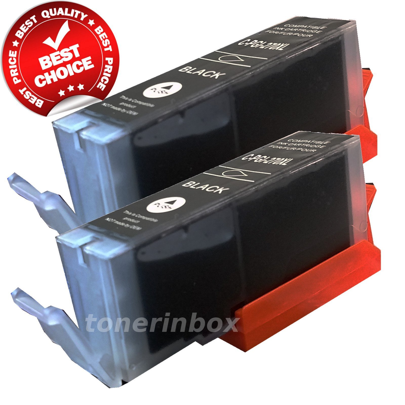 2 Pk New PGI270XL PGI-270 XL Ink Cartridge For Canon PIXMA MG6820 MG6821 MG6822