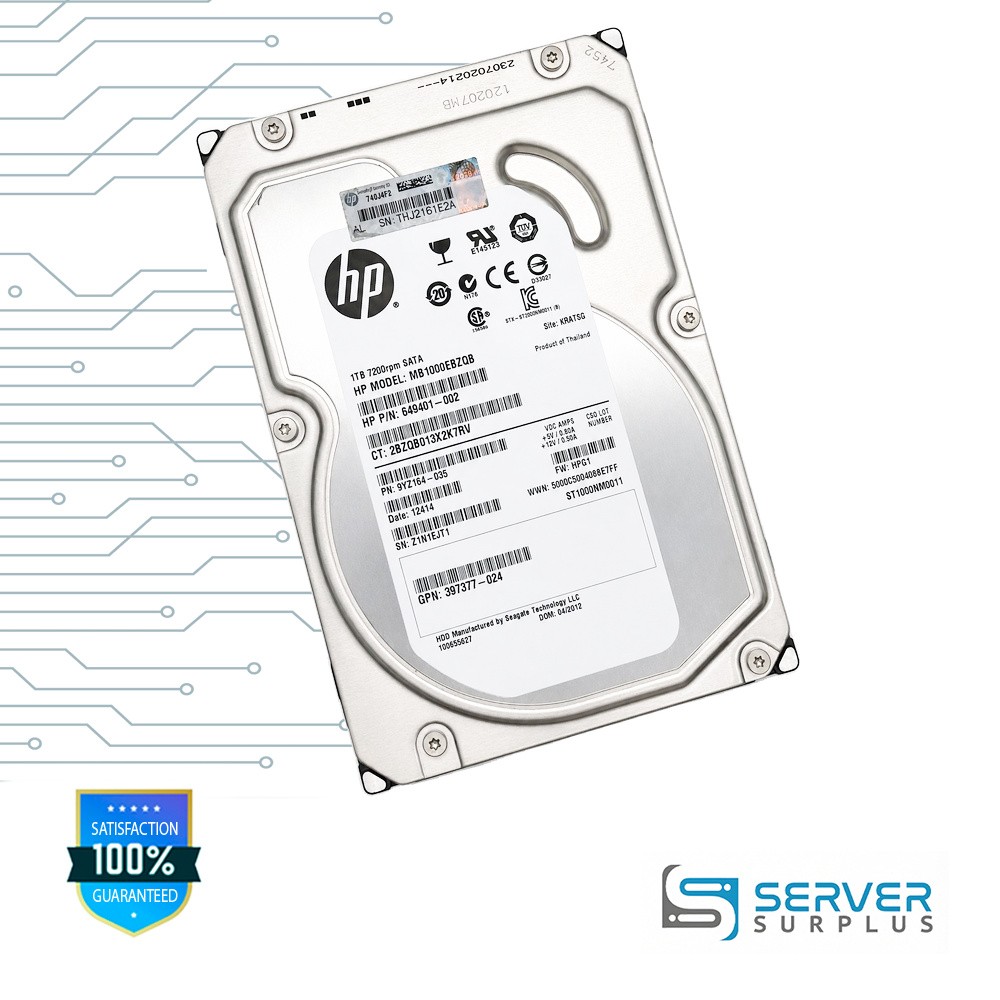 Seagate 1TB SATA 7200 RPM 3.5 in Enterprise HDD | ST1000NM0011