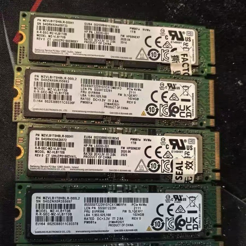 1PC Samsung PM981a m.2 1TB NVME 2280 PCIe SSD OPAL MZ-VLB1T0B FAST SHIPPING
