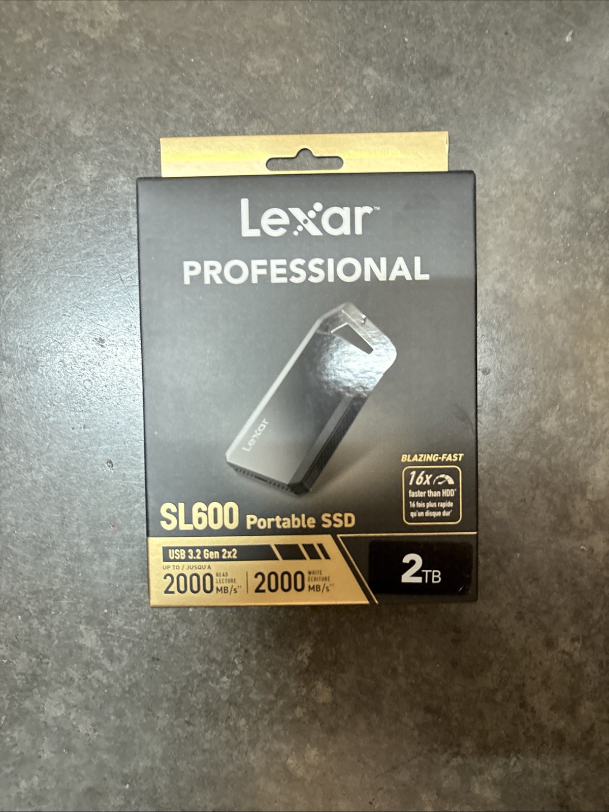 Lexar Professional SL600 2TB External Solid State Drive Graphite Gray