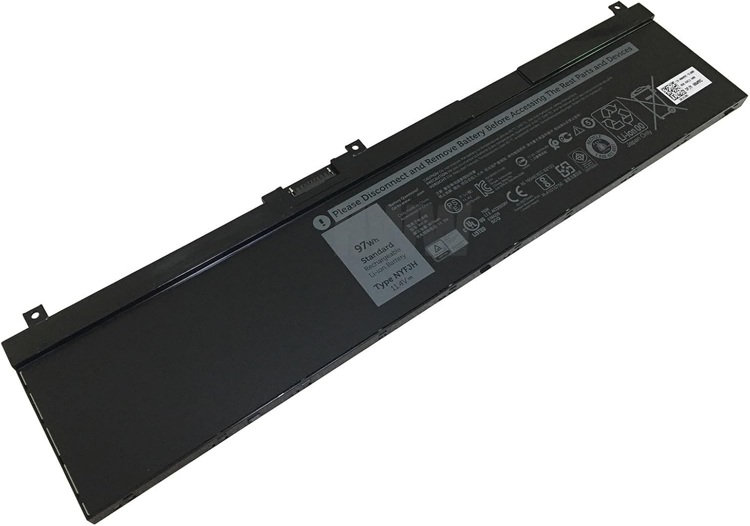 HWW New 11.4V 97Wh NYFJH Battery Compatible with Dell Precision 7530 7730 7540